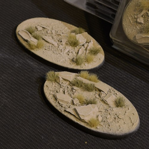 90mm Oval Arid Steppe Bases x2